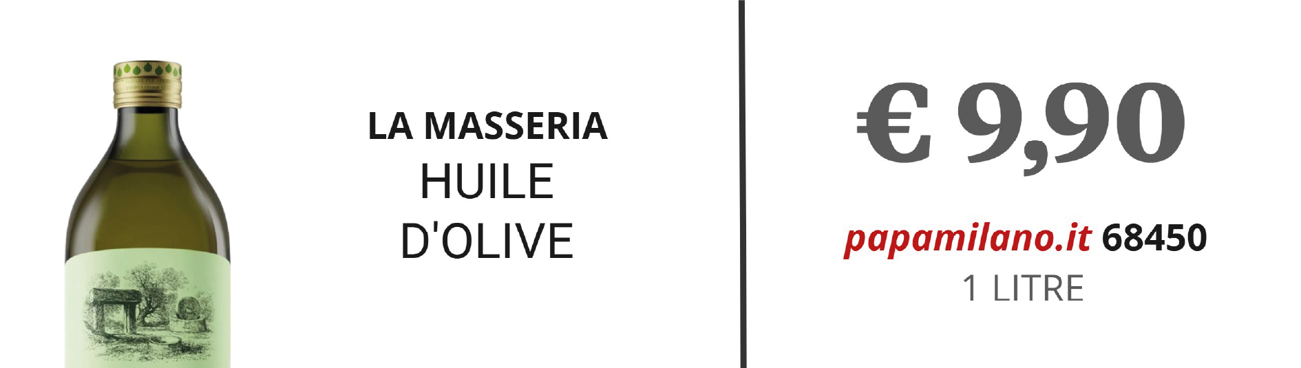 LA MASSERIA HUILE D'OLIVE DE CUISSON